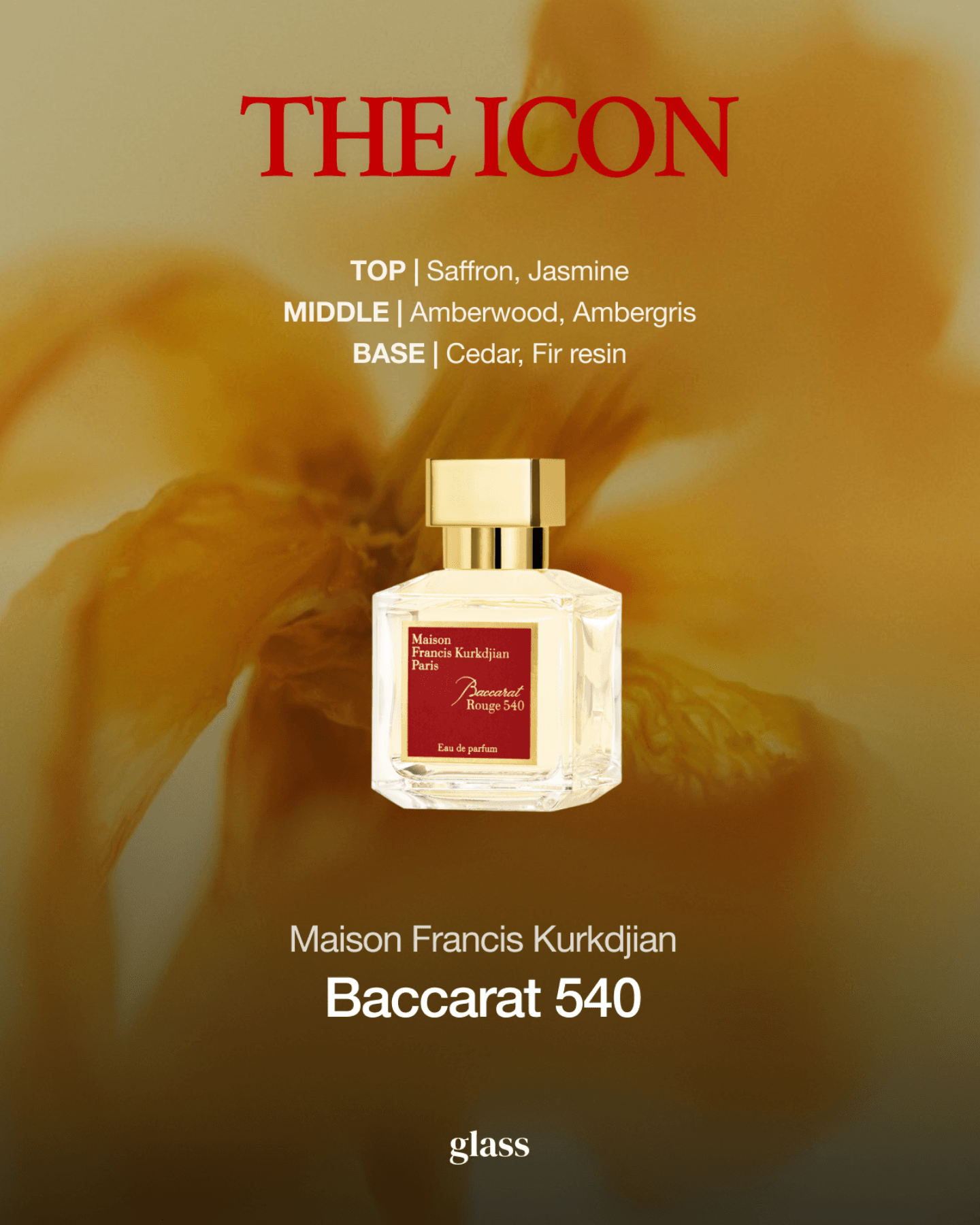 Baccarat Rouge 540, The Icon among the best fall perfumes for women