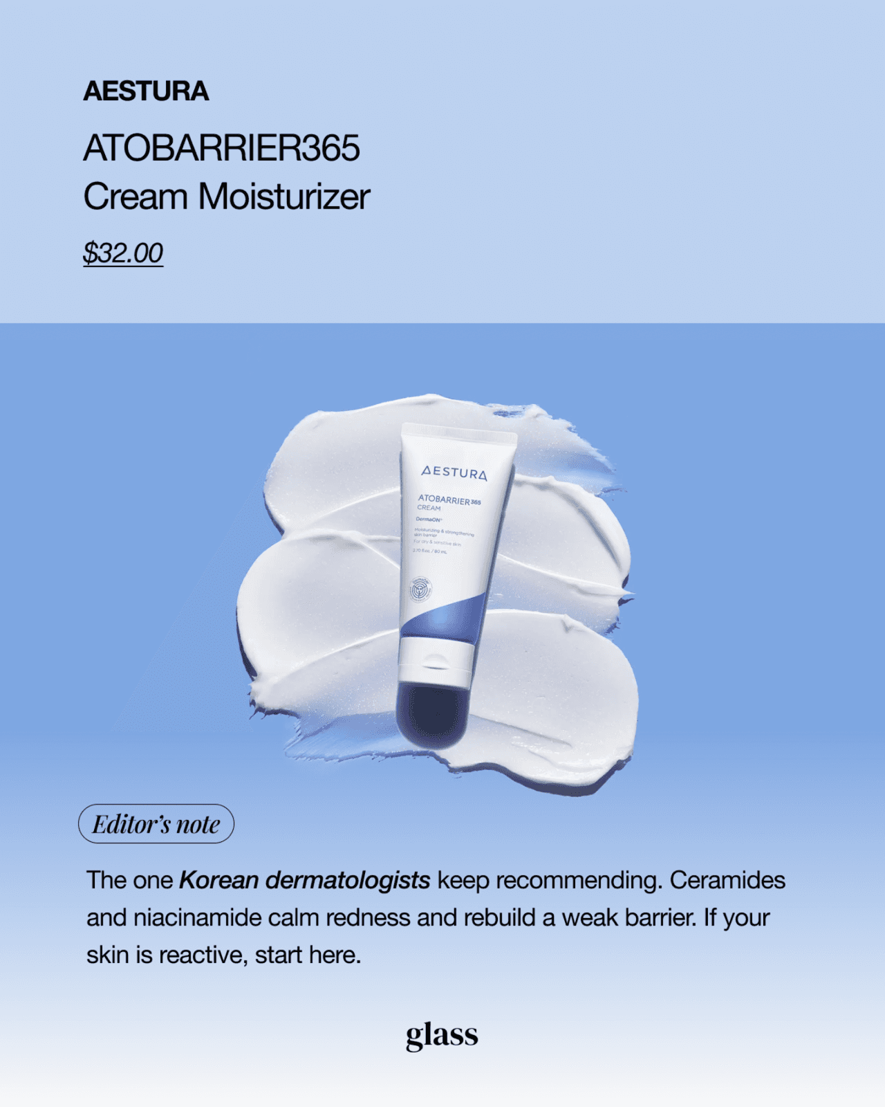 AESTURA Atobarrier365 Cream — Korean dermatologist-recommended moisturizer at Sephora