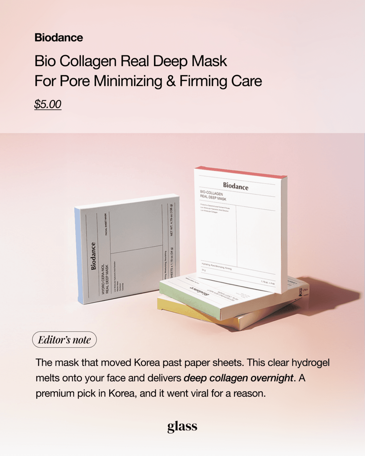 Biodance Bio Collagen Real Deep Mask — top K-beauty mask at Sephora