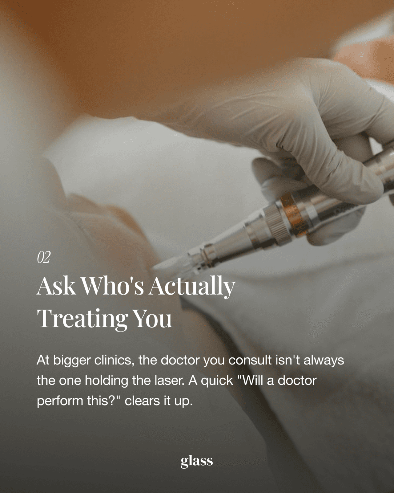 English-speaking doctor performing a laser treatment at a Seoul skin clinic