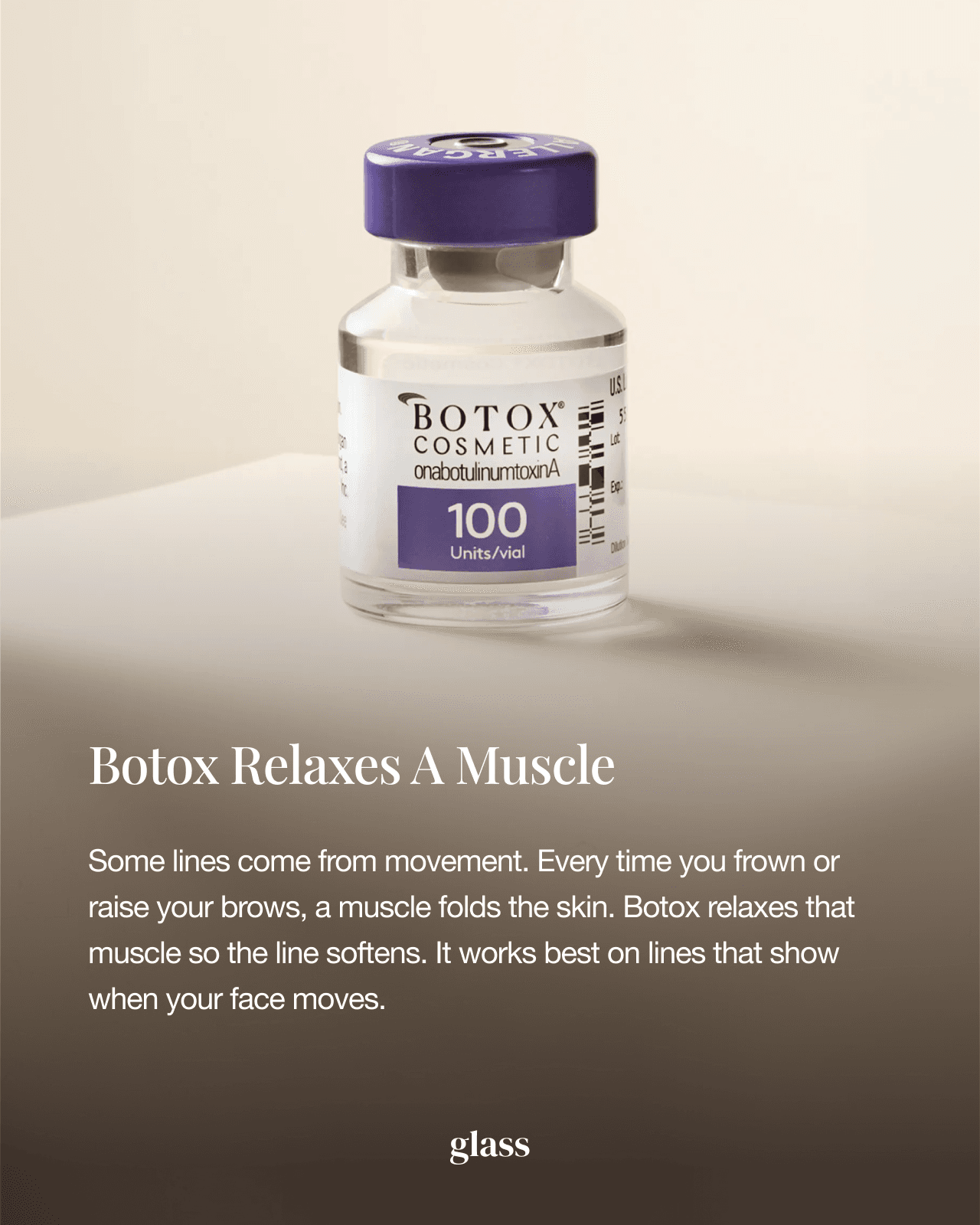 Botox relaxes a muscle — botox vs filler for lines that form when you move