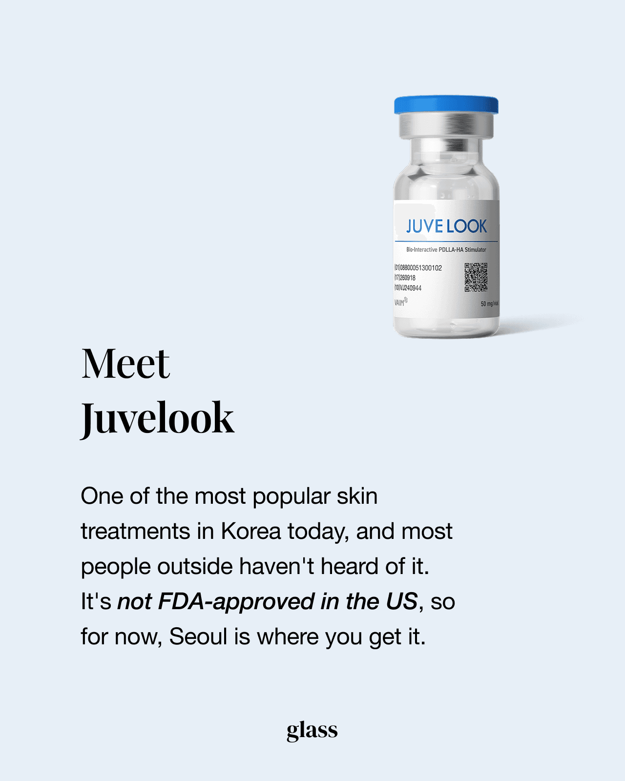 Juvelook PDLLA and hyaluronic acid skin booster used in Korean dermatology clinics