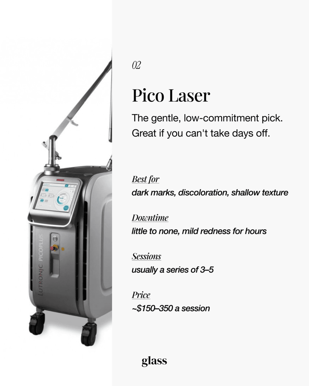 Pico laser device for acne scar and pigmentation treatment in Korea