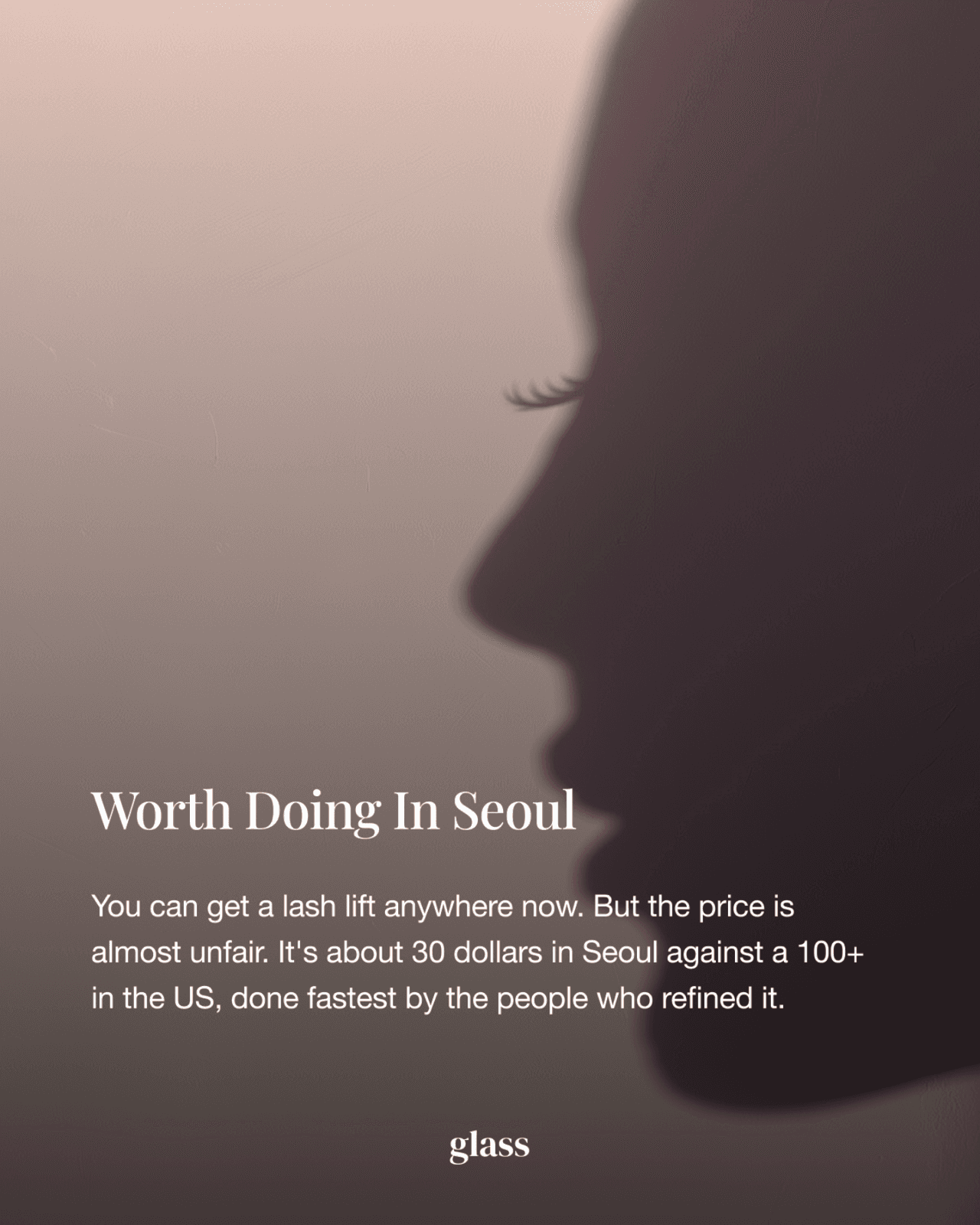 What a lash lift costs in Seoul versus the United States