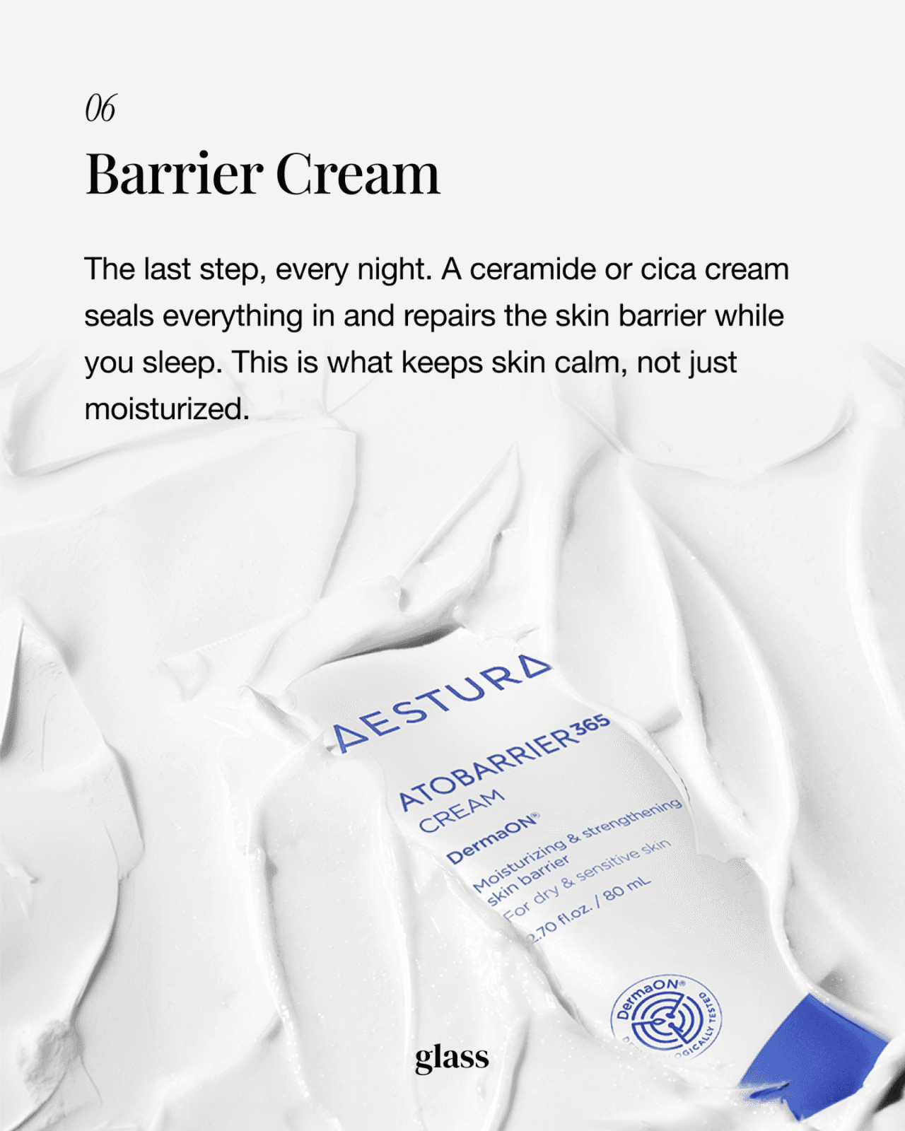 Ceramide barrier cream, the final step sealing a Korean night skincare routine