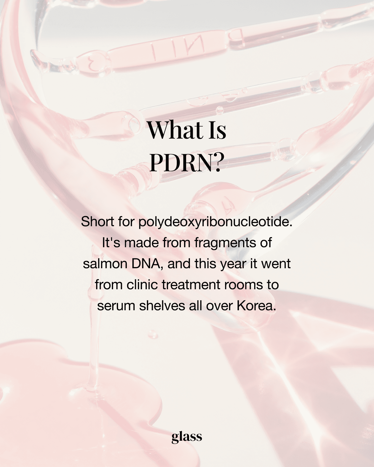 PDRN skincare science — salmon DNA fragments used in Korean dermatology