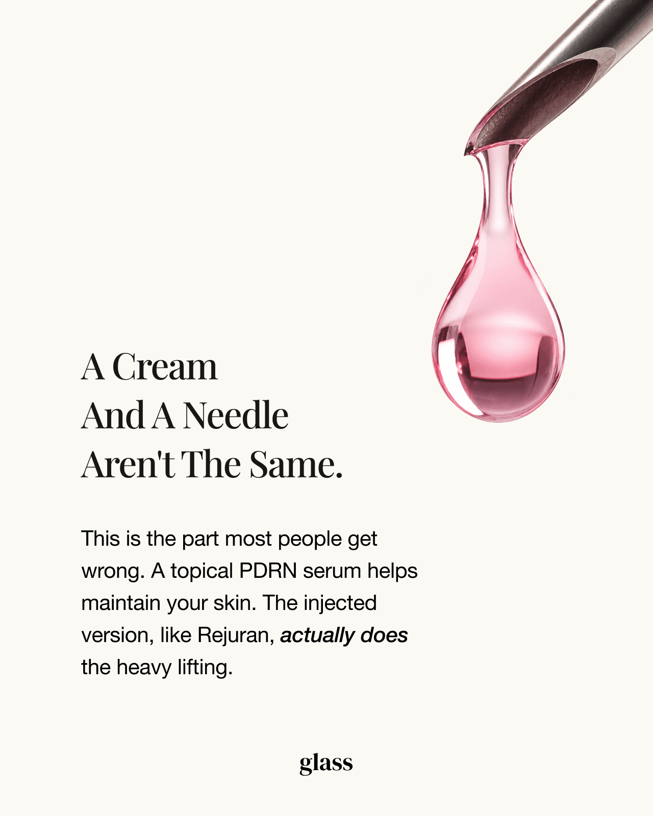 Topical PDRN cream versus clinical Rejuran injection — not the same treatment