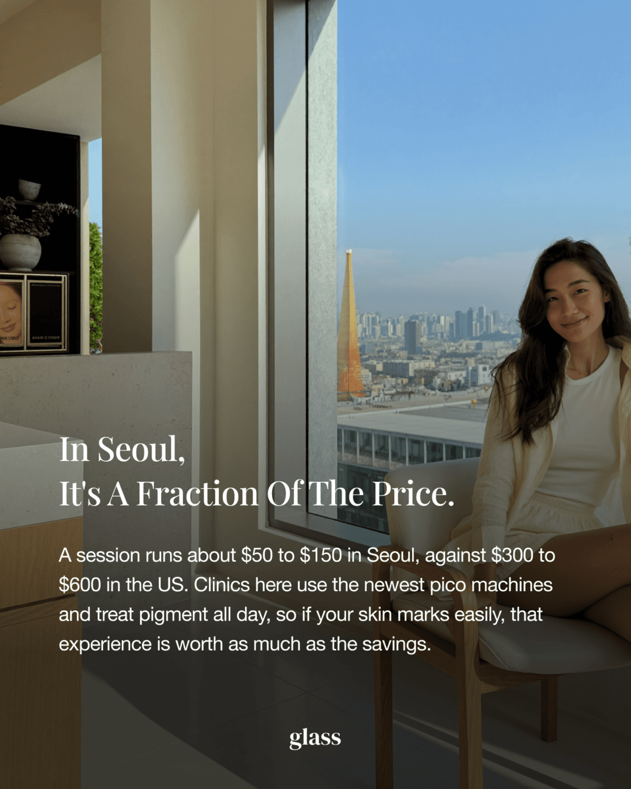 In Seoul, sun spot removal costs a fraction of the US price: about $50 to $150 per session against $300 to $600