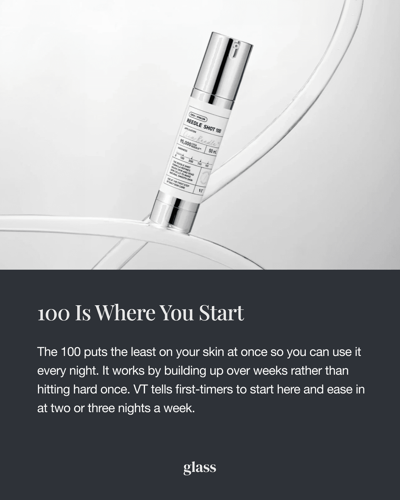 Reedle Shot 100 by VT Cosmetics — the entry point for how to use VT Reedle Shot every night