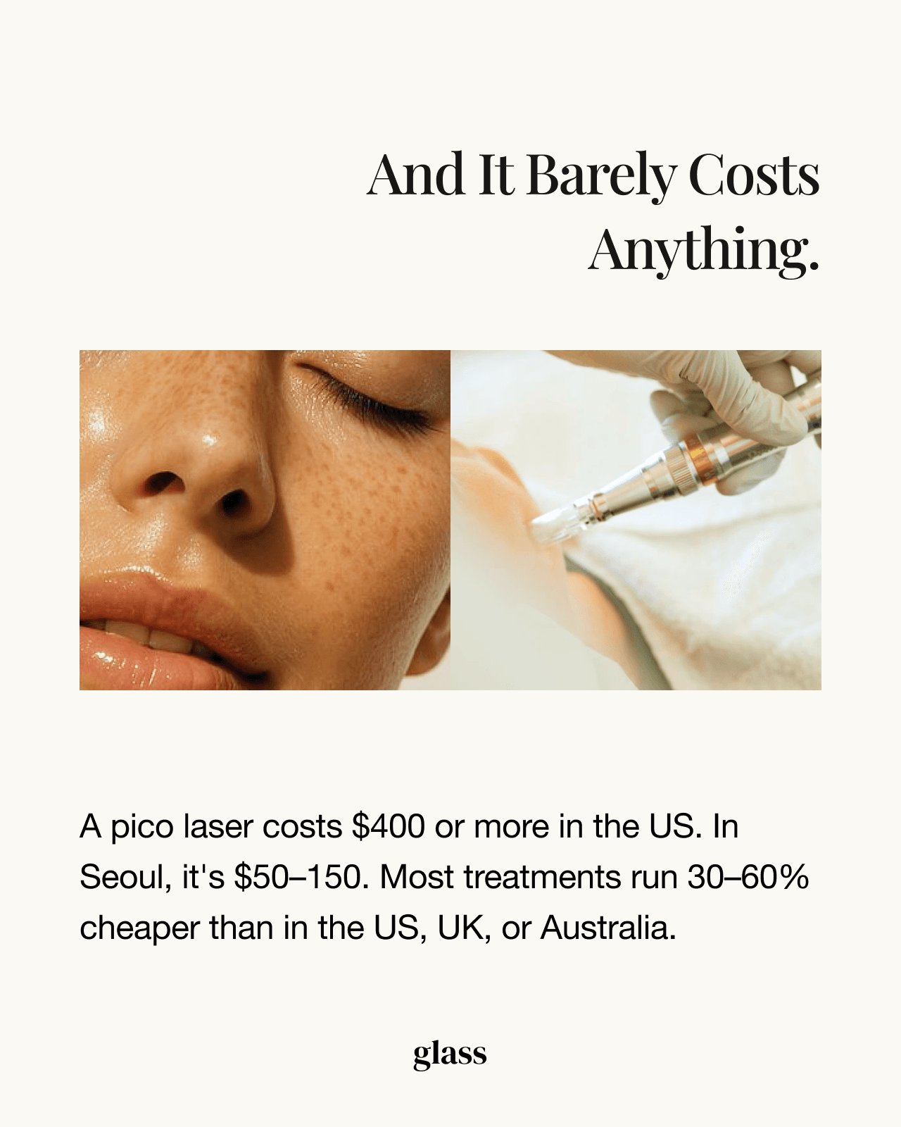 Price comparison: Korean skin treatments vs US